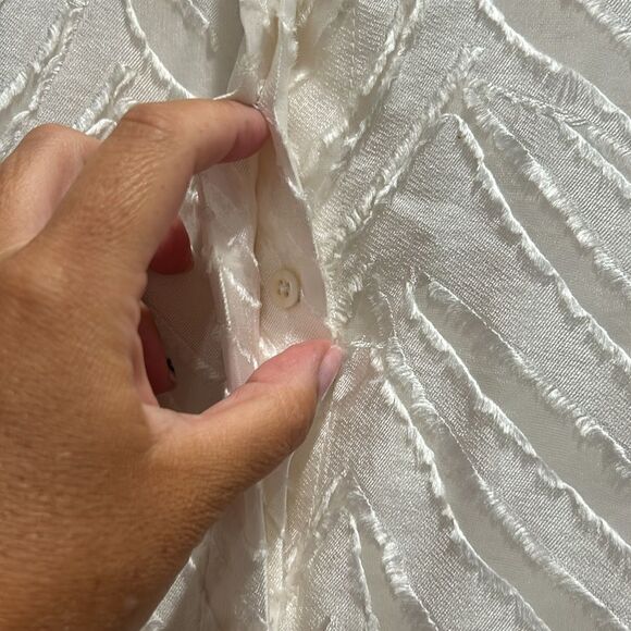 3.1 Phillip Lim Off White Silk Top, Size 0 - Picture 10 of 14